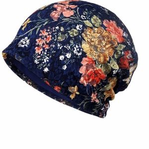 One lightweight Floral Lace Slouchy Turban Headwear - Lined